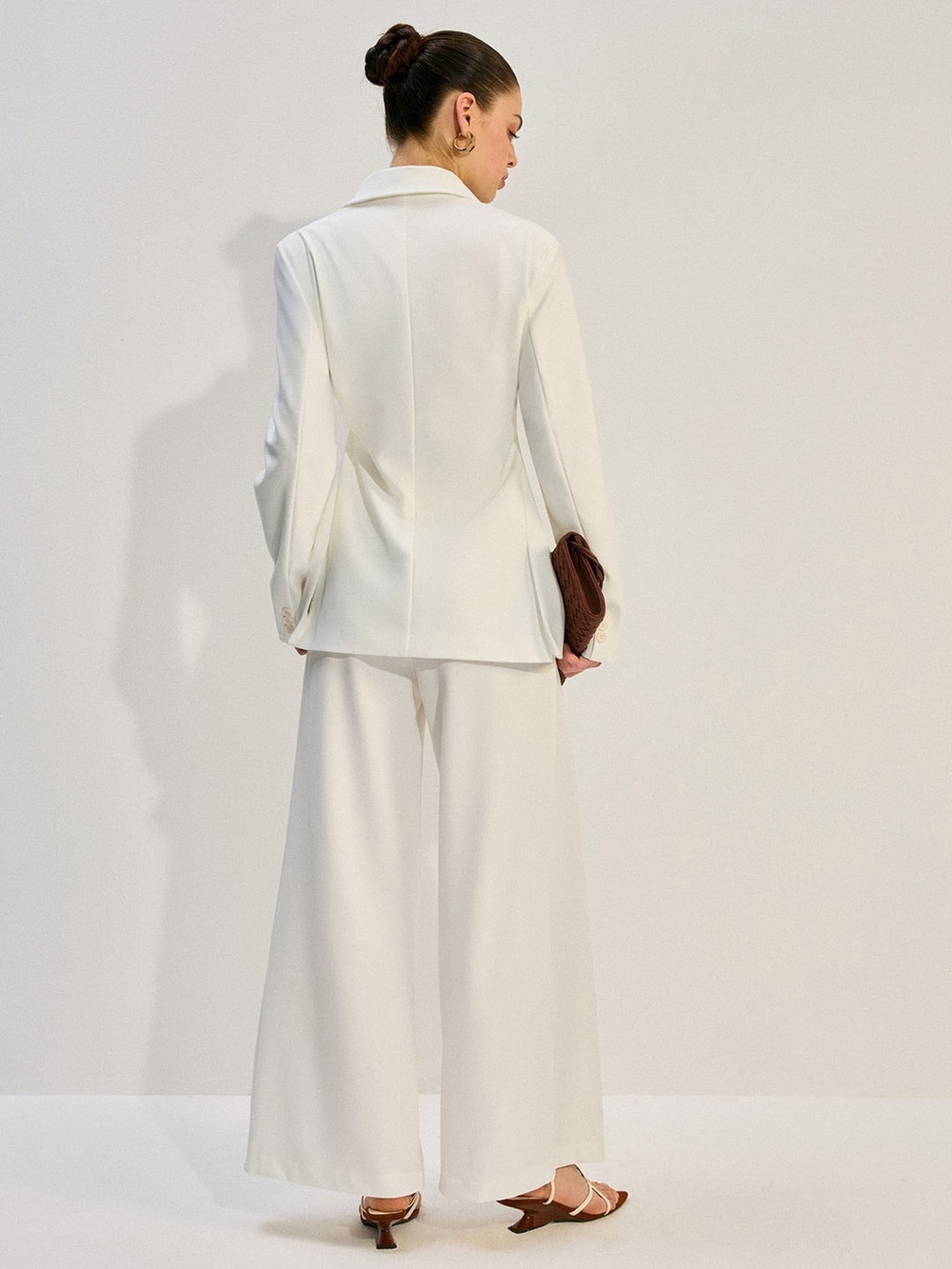 Commense Textured Wide-Leg Pants - Picture 6 of 7